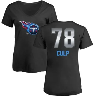 Curley Culp Women's Tennessee Titans Midnight Mascot T-Shirt - Black