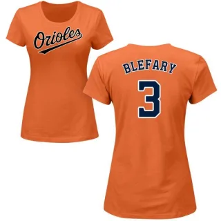 Curt Blefary Women's Baltimore Orioles Name & Number T-Shirt - Orange