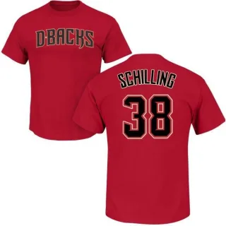 Curt Schilling Arizona Diamondbacks Name & Number T-Shirt - Crimson