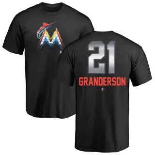 Curtis Granderson Miami Marlins Midnight Mascot T-Shirt - Black