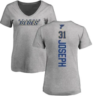 Curtis Joseph Women's St. Louis Blues Backer T-Shirt - Ash