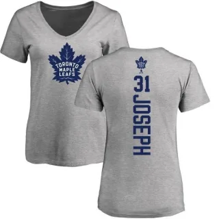 Curtis Joseph Women's Toronto Maple Leafs Backer T-Shirt - Ash