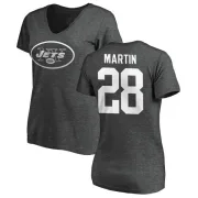 Curtis Martin Women's New York Jets One Color T-Shirt - Ash