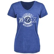 Curtis McElhinney Women's Tampa Bay Lightning Insignia Tri-Blend T-Shirt - Royal