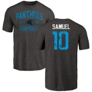 Curtis Samuel Carolina Panthers Black Distressed Name & Number Tri-Blend T-Shirt