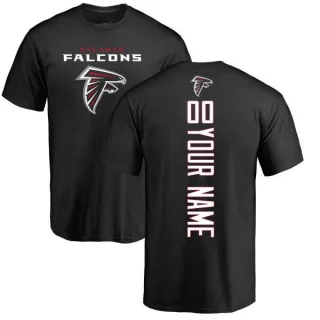 Custom Atlanta Falcons Custom Backer T-Shirt - Black