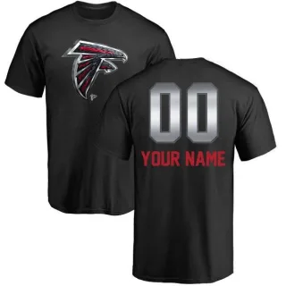 Custom Atlanta Falcons Custom Midnight Mascot T-Shirt - Black