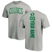 Custom Boston Celtics Ash Custom Backer T-Shirt