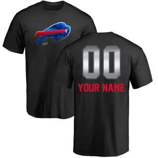 Custom Buffalo Bills Custom Midnight Mascot T-Shirt - Black