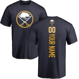 Custom Buffalo Sabres Custom Backer T-Shirt - Navy