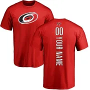 Custom Carolina Hurricanes Custom Backer T-Shirt - Red