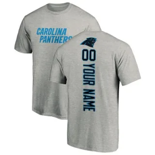 Custom Carolina Panthers Custom Backer T-Shirt - Ash