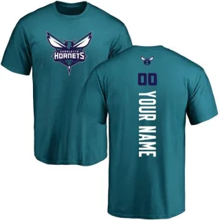 Custom Charlotte Hornets Teal Custom Backer T-Shirt