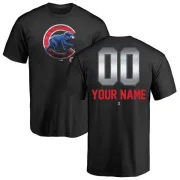 Custom Chicago Cubs Custom Midnight Mascot T-Shirt - Black