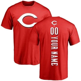 Custom Cincinnati Reds Custom Backer T-Shirt - Red