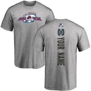 Custom Colorado Avalanche Custom Backer T-Shirt - Ash