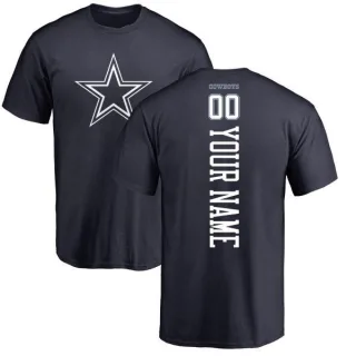 Custom Dallas Cowboys Custom Backer T-Shirt - Navy