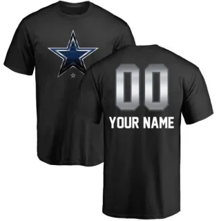 Custom Dallas Cowboys Custom Midnight Mascot T-Shirt - Black