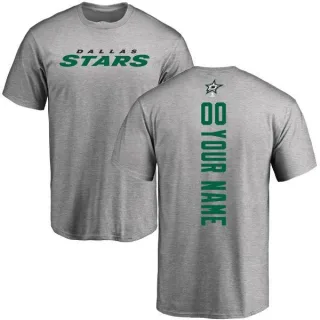 Custom Dallas Stars Custom Backer T-Shirt - Ash