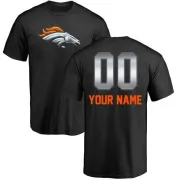 Custom Denver Broncos Custom Midnight Mascot T-Shirt - Black