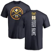 Custom Denver Nuggets Navy Custom Backer T-Shirt