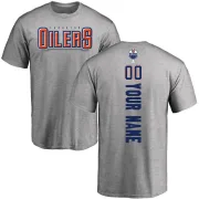 Custom Edmonton Oilers Custom Backer T-Shirt - Ash