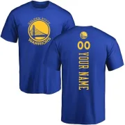 Custom Golden State Warriors Royal Custom Backer T-Shirt