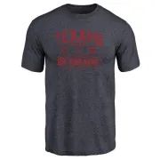 Custom Houston Texans Custom Flanker Tri-Blend T-Shirt - Navy