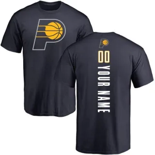 Custom Indiana Pacers Navy Custom Backer T-Shirt