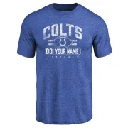 Custom Indianapolis Colts Custom Flanker Tri-Blend T-Shirt - Royal