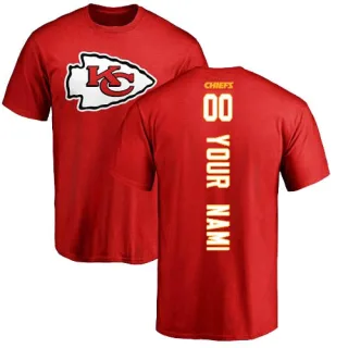 Custom Kansas City Chiefs Custom Backer T-Shirt - Red