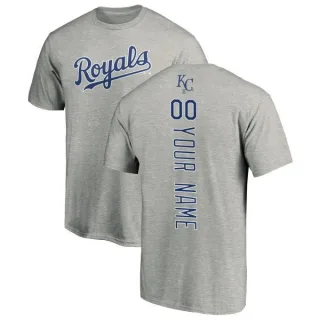 Custom Kansas City Royals Custom Backer T-Shirt - Ash