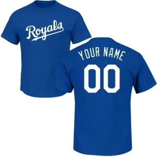 Custom Kansas City Royals Custom Name & Number T-Shirt - Royal