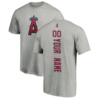 Custom Los Angeles Angels Custom Backer T-Shirt - Ash