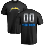 Custom Los Angeles Chargers Custom Midnight Mascot T-Shirt - Black