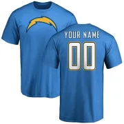 Custom Los Angeles Chargers Custom Name & Number T-Shirt - Blue