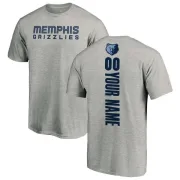 Custom Memphis Grizzlies Ash Custom Backer T-Shirt