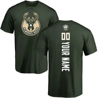 Custom Milwaukee Bucks Green Custom Backer T-Shirt