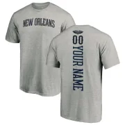 Custom New Orleans Pelicans Ash Custom Backer T-Shirt