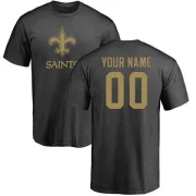 Custom New Orleans Saints Custom One Color T-Shirt - Ash