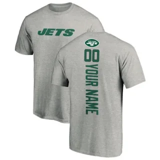 Custom New York Jets Custom Backer T-Shirt - Ash