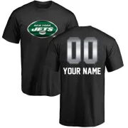 Custom New York Jets Custom Midnight Mascot T-Shirt - Black