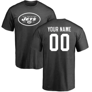 Custom New York Jets Custom One Color T-Shirt - Ash