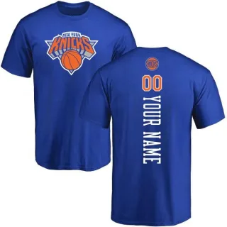 Custom New York Knicks Royal Custom Backer T-Shirt