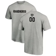 Custom Oakland Raiders Custom Backer T-Shirt - Ash