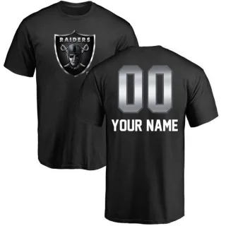 Custom Oakland Raiders Custom Midnight Mascot T-Shirt - Black