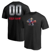 Custom Philadelphia 76ers Black Custom Midnight Mascot T-Shirt