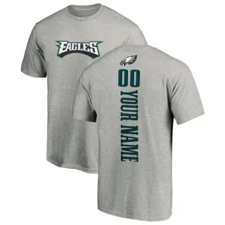 Custom Philadelphia Eagles Custom Backer T-Shirt - Ash