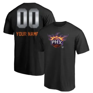 Custom Phoenix Suns Black Custom Midnight Mascot T-Shirt