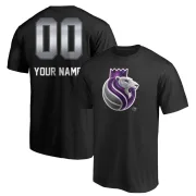 Custom Sacramento Kings Black Custom Midnight Mascot T-Shirt